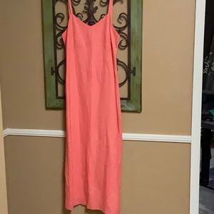 Linen and raven maxi dress